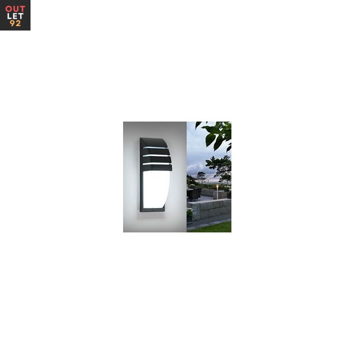 LED seinavalgusti, IP65 veekindel, külm valge 6500K, must