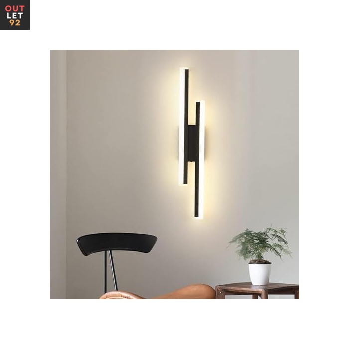 LED-seinalamp, 16 W, Dimmerdatav, 3 Värvi Temperatuuri, Must