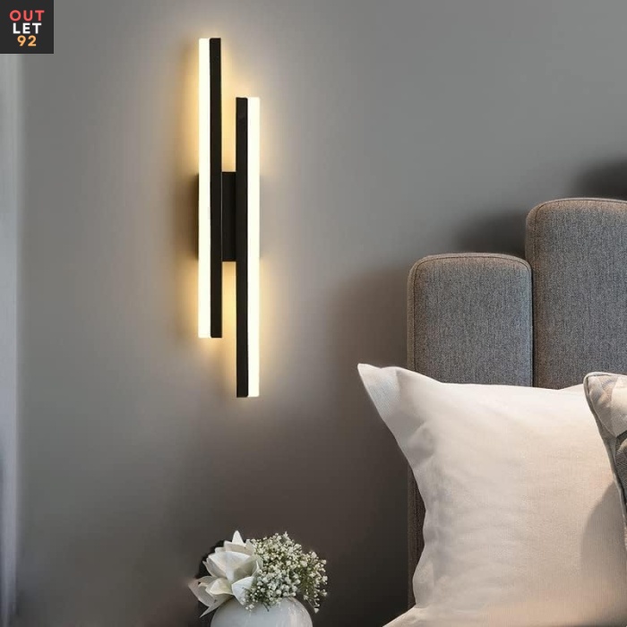 LED-seinalamp, 16 W, Dimmerdatav, 3 Värvi Temperatuuri, Must