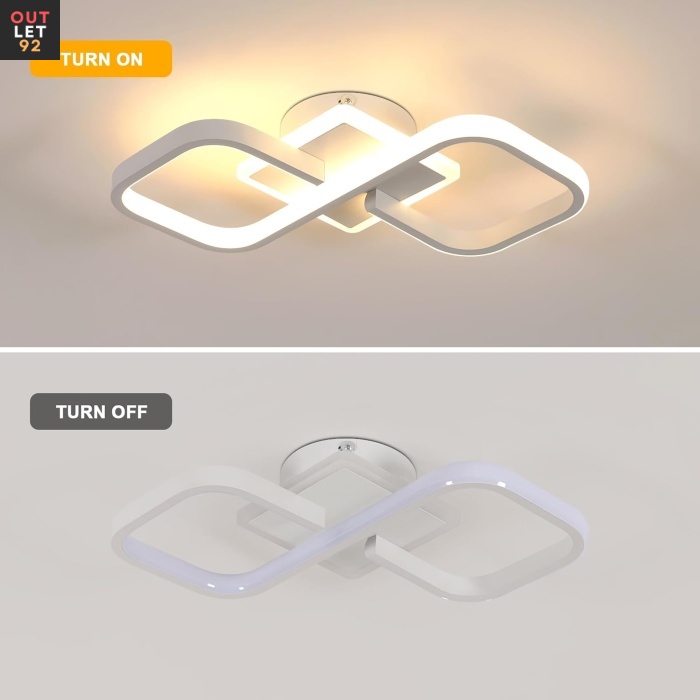LED-laevalgusti, kaasaegne disain, akrüül, soe valge 3000 K