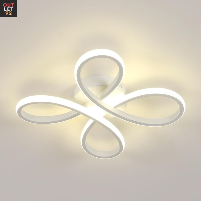 LED-laelamp, neljaleheline disain, 30W, loomulik valgus 4500K, valge