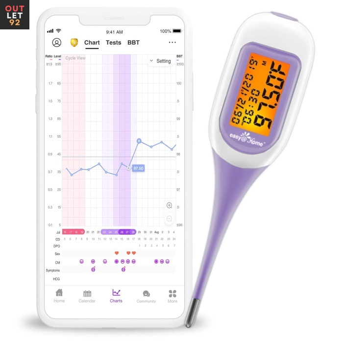 Basaaltermomeeter, Premom APP, bluetooth, lilla
