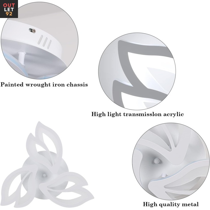 LED-laevalgusti, 40W, 4500 luumenit, külm valgus 6500K, valge
