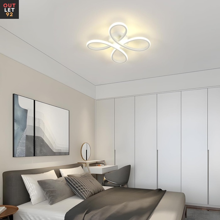 LED-laelamp, neljaleheline disain, 30W, loomulik valgus 4500K, valge