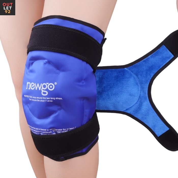 Külmakompress põlvele, korduvkasutatav, reguleeritav, sinine