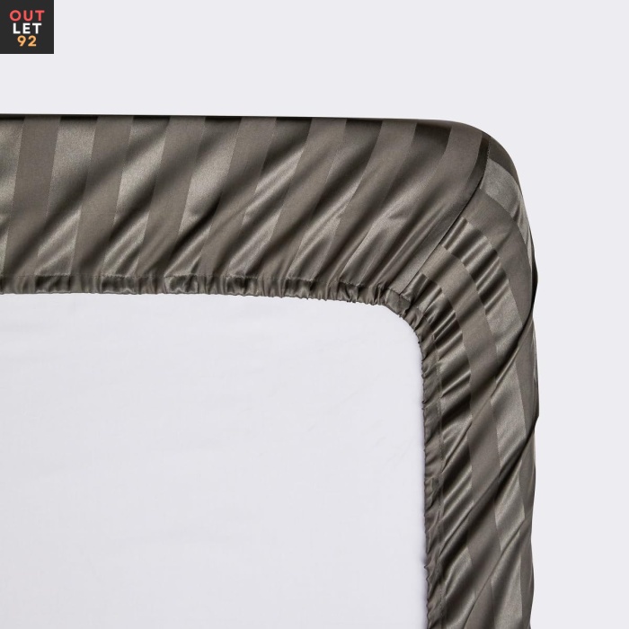 Voodilina, Mikrofiber satiin, 160x200 cm, Antratsiithall