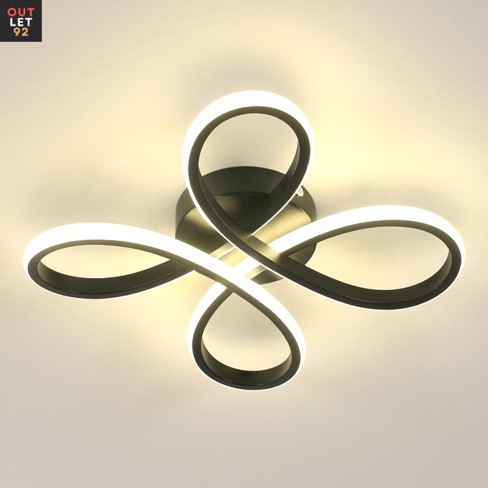 LED-valgusti, 30W, 3500 lm, alumiiniumist, must, 4500K