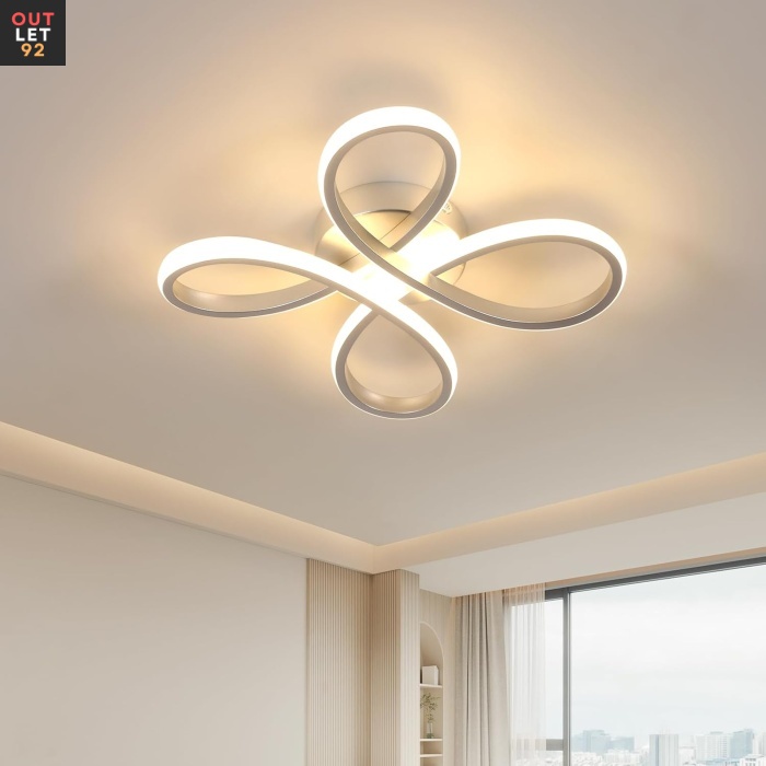 LED-laetuli, lilldisain, 30W, soe valge 3000K, hõbedane