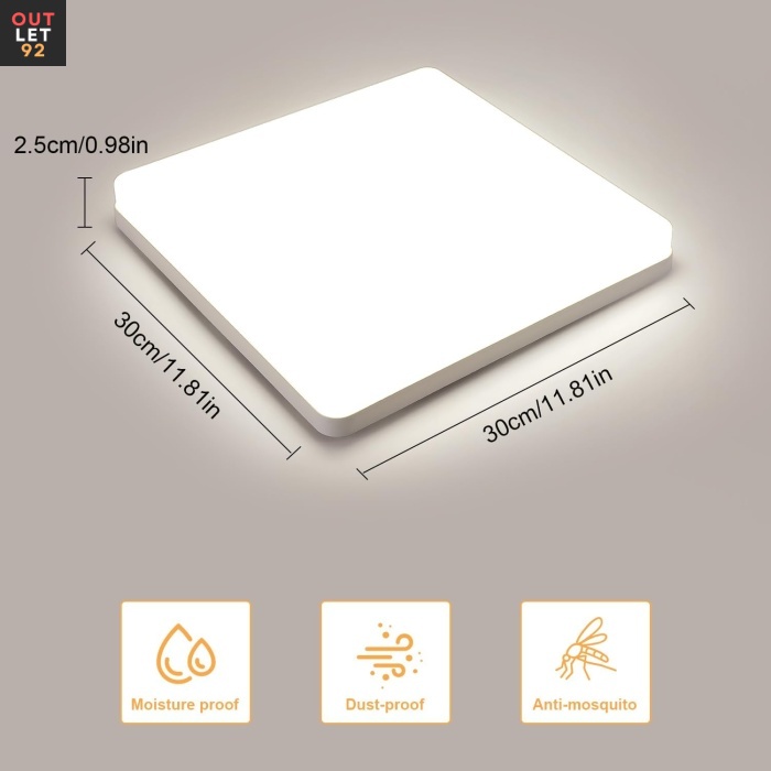 LED Laevalgusti, 48W, 5400lm, Universaalne Valge 4000K, IP44