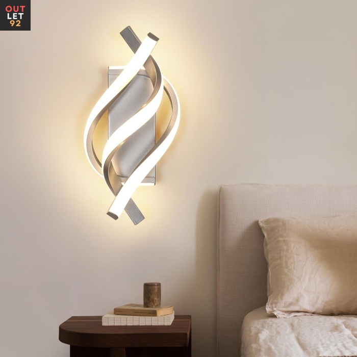 LED-seinalamp, 22W 2500lm, hõbedane, kaasaegne