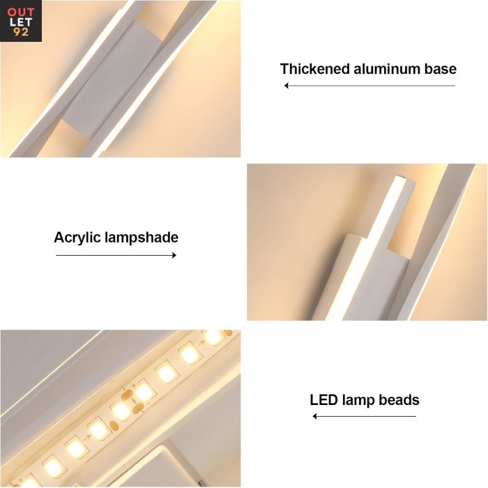 LED-seinalamp, 16W, 1800lm, Valge