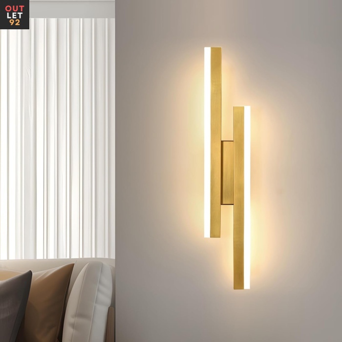 LED Seinavalgusti, Dimmerdatav, 3 Värvitemperatuuri, Kuldne