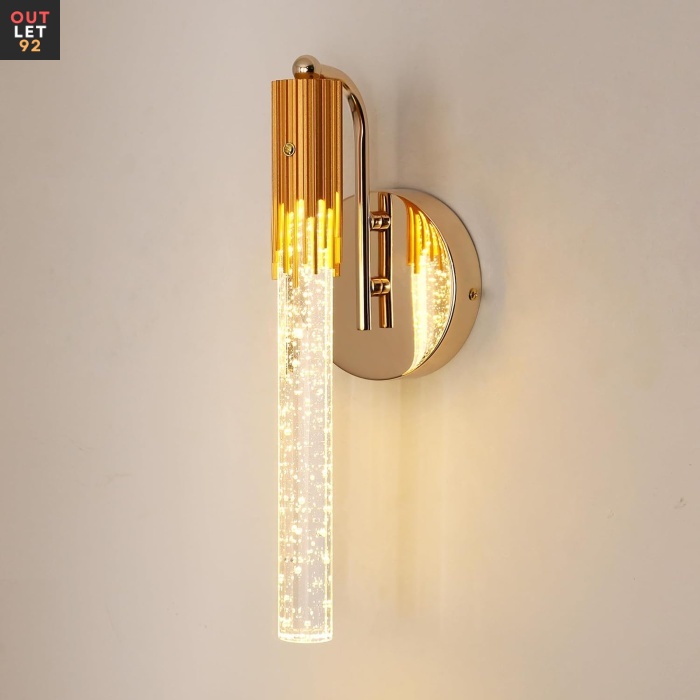 LED Seinalamp, üles-alla valgus, akrüül, kuldne