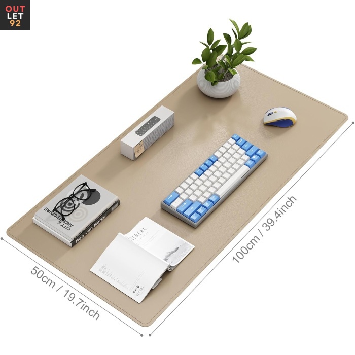 Lauamatt, kõrgekvaliteediline kunstnahk, 100x50 cm, beež