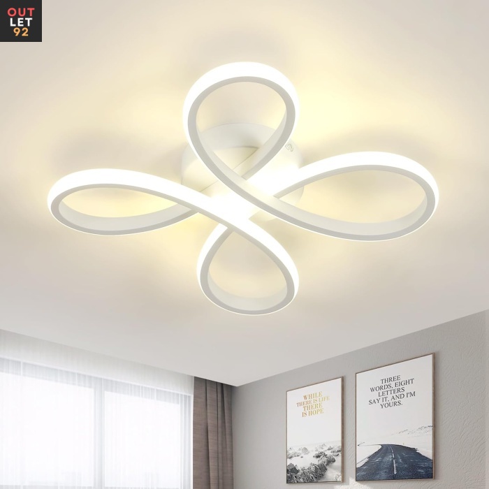 LED-laelamp, neljaleheline disain, 30W, loomulik valgus 4500K, valge