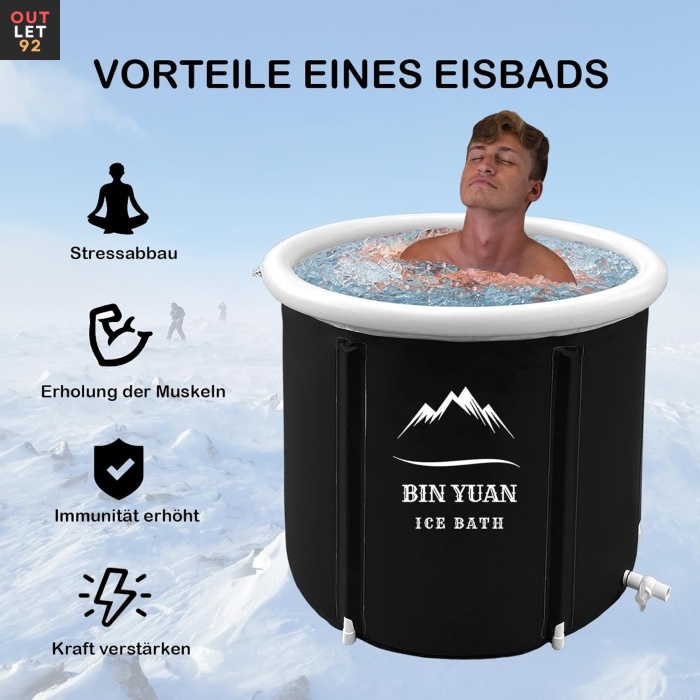 Jäävann, kokkupandav, 402 l, must