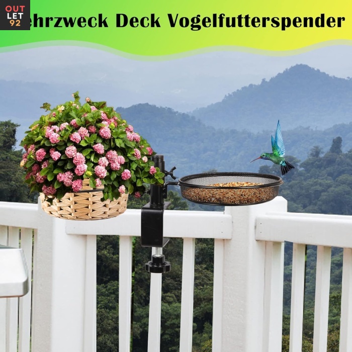 Linnu söögikausid kinnitusega, roostevabast terasest, 43.9x17.8x22.5cm