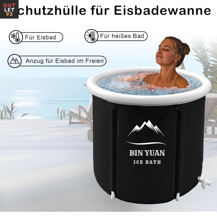 Jäävann, kokkupandav, 402 l, must
