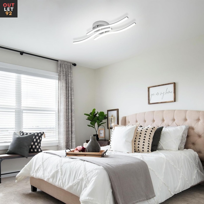 Laineline LED-laetuli, 18W, 2000lm, Külm Valge 6500K, Hõbedane