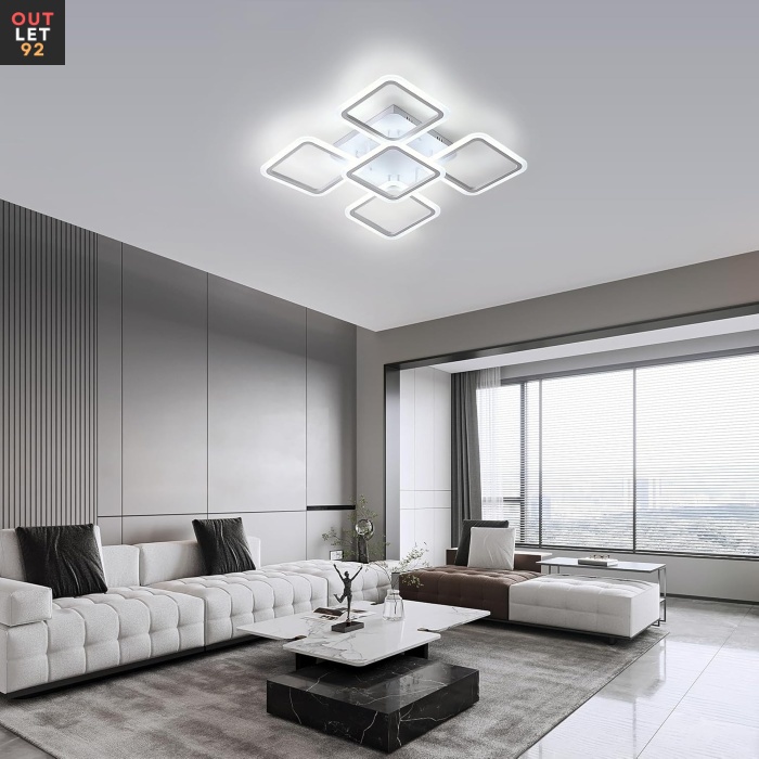 LED-laevalgusti, 61W, 7000LM, külm valge 6500K