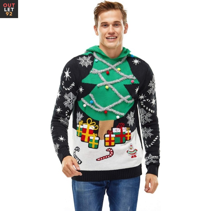 Kole jõulukampsun kapuutsiga, XL