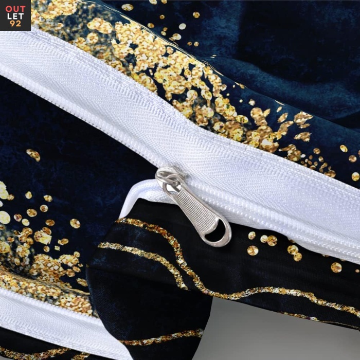 Voodipesukomplekt, 4 osaline, 3D marmormuster