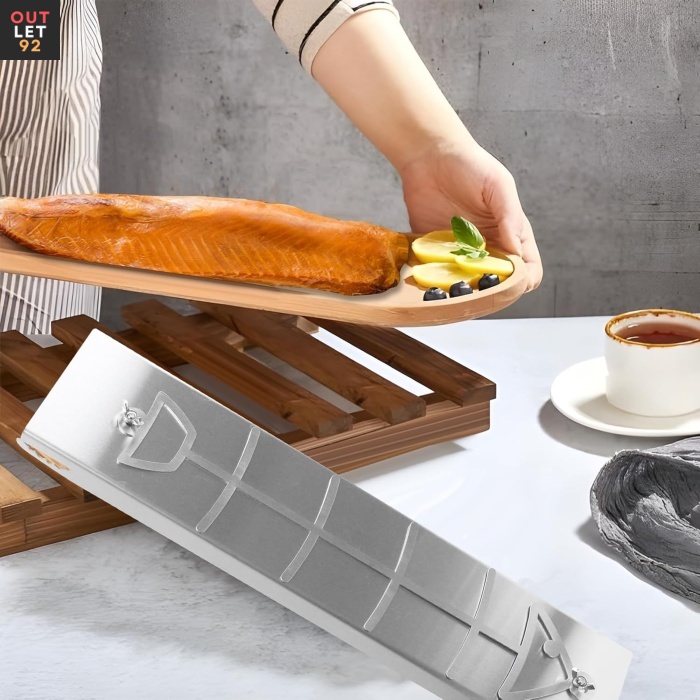 Lõhegrillimisalus, roostevabast terasest, 52x11,7x3 cm