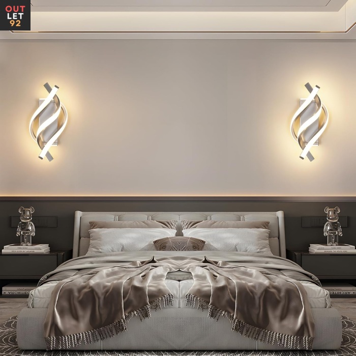 LED-seinalamp, 22W 2500lm, hõbedane, kaasaegne
