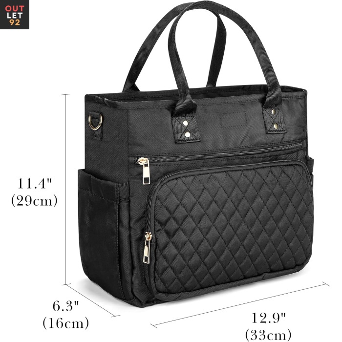 Isolatsiooniga lõunakott, lekkekindel, Oxfordi riie, must