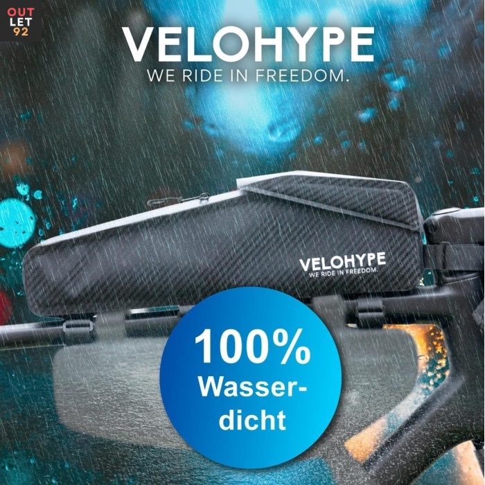 Jalgrattakott, veekindel, 2,5L, Carbon-Hydroguard, süsinik-must