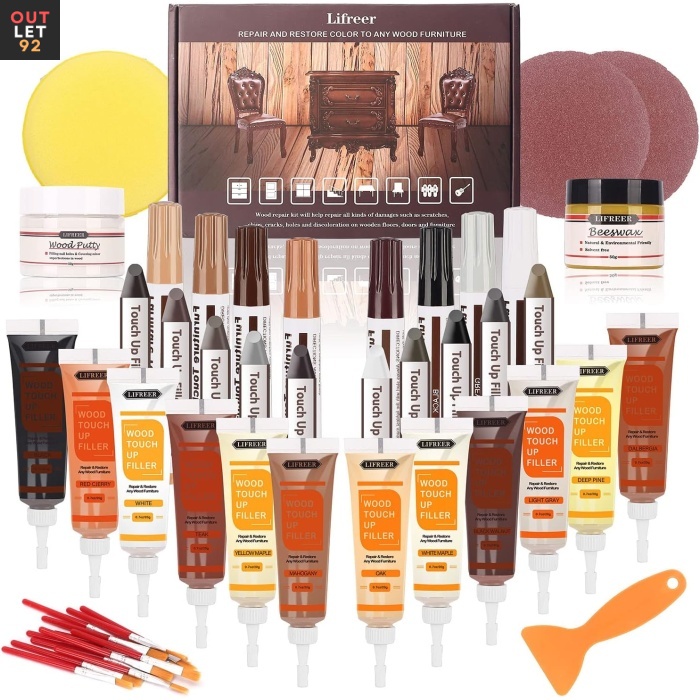 Mööbli ja parketi paranduskomplekt, 42-osaline