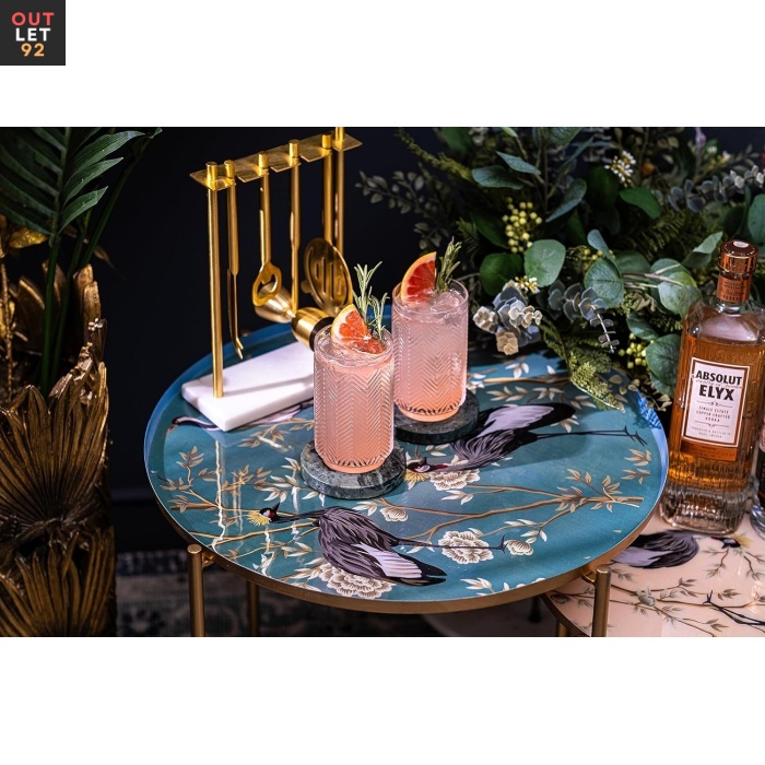 Vintage Flamingo Collins longdrink klaasid, 340 ml, kristall, läbipaistev