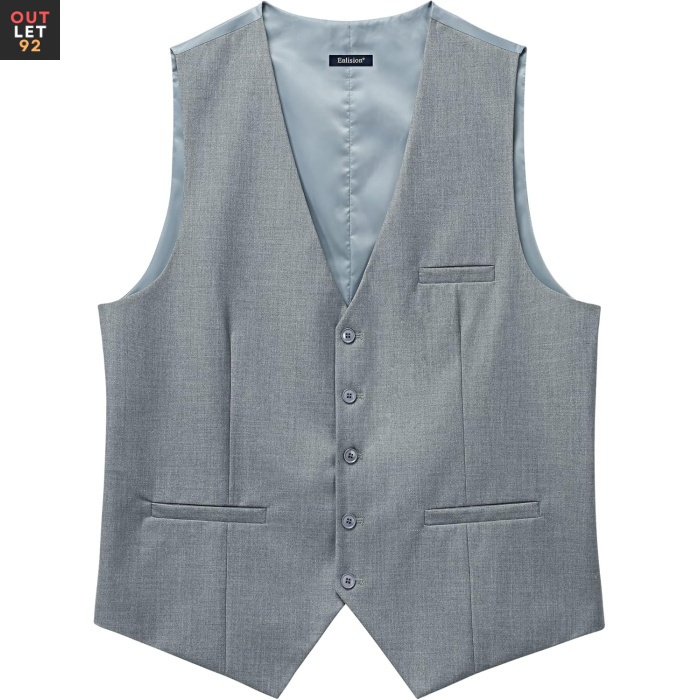 Vestikomplekt, V-kaelusega, Komplektis kikilips, 4XL