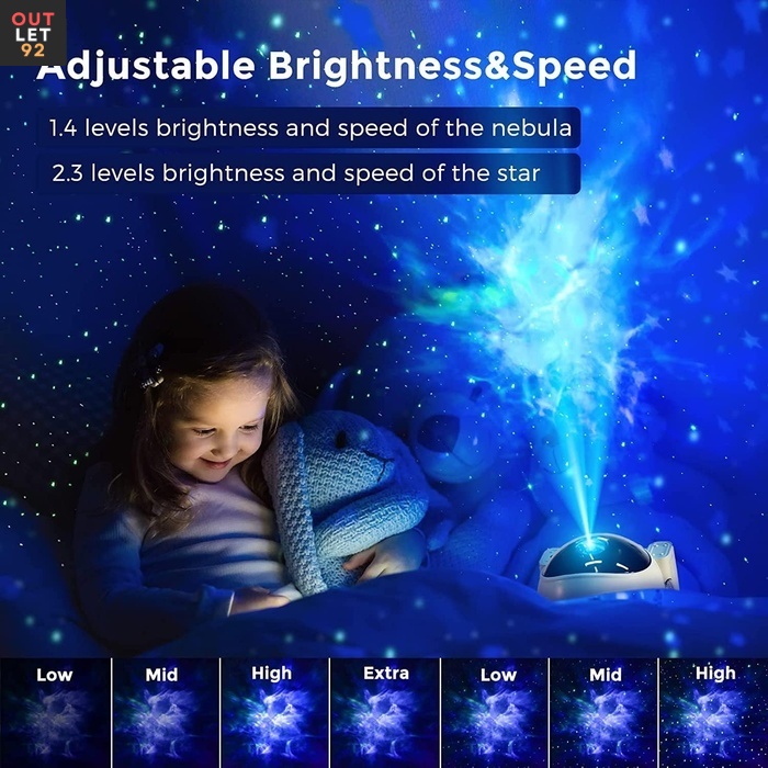 Tahistaeva projektor oolamp Astronaut 19cm Nebula pult Euroopa laokaupade OUTLET Eestis