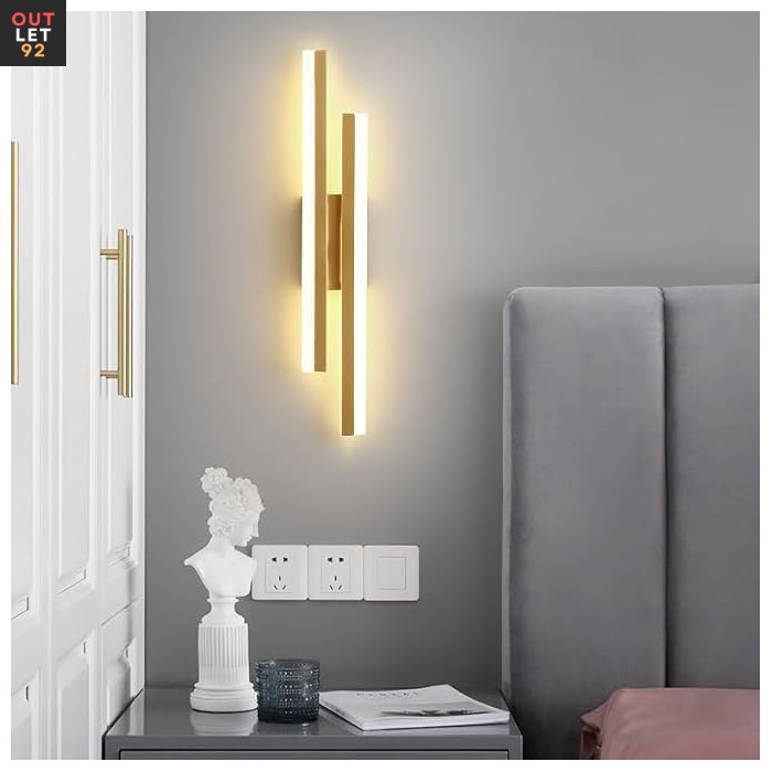 LED Seinavalgusti, Dimmerdatav, 3 Värvitemperatuuri, Kuldne