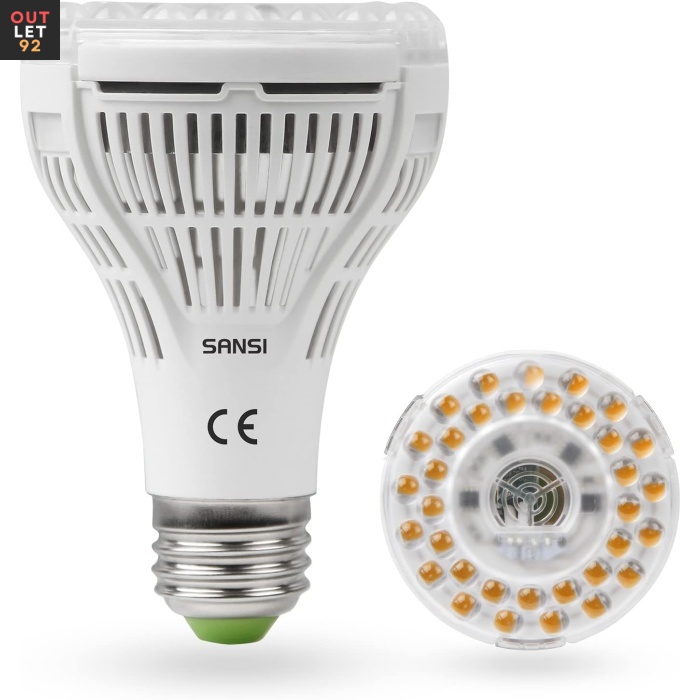 LED Taimelamp, Täisspekter, E27, Valge 4000K