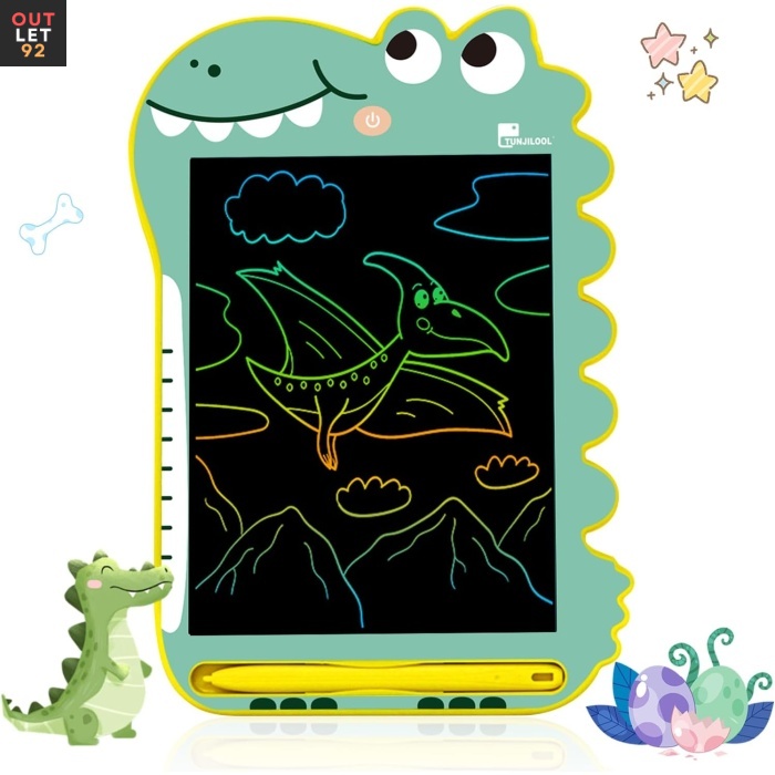 LCD joonistustahvel, 8,5tolli ekraan, dinosaurusteemaline, roheline