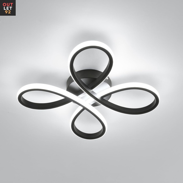 LED-laetuli, lillekujuline, 30W, must