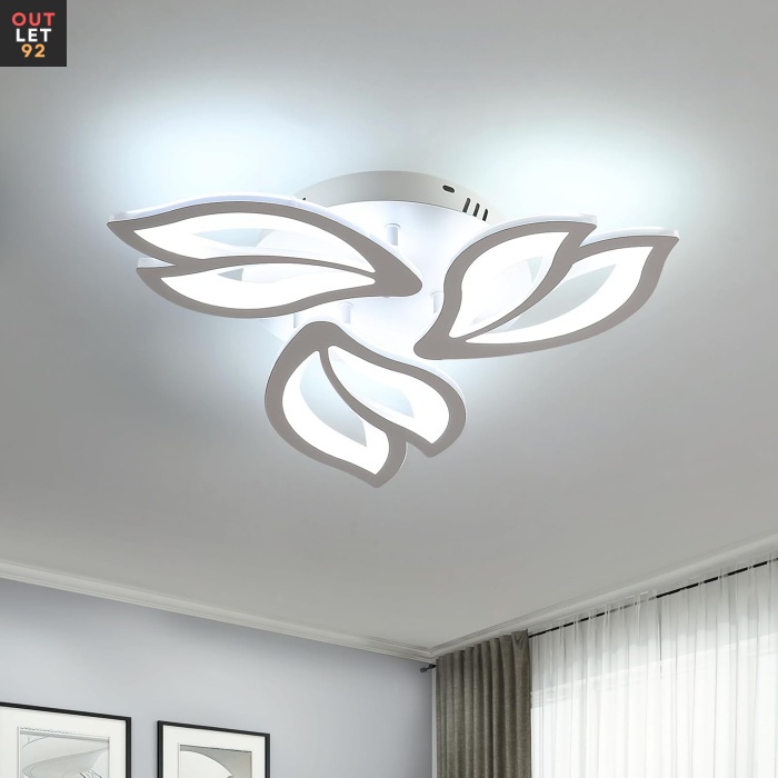 LED-laevalgusti, 40W, 4500 luumenit, külm valgus 6500K, valge