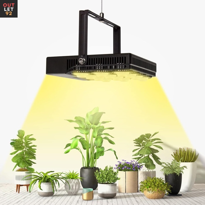 Taimelamp, 45W, täisspektriga, optilise lääts, must