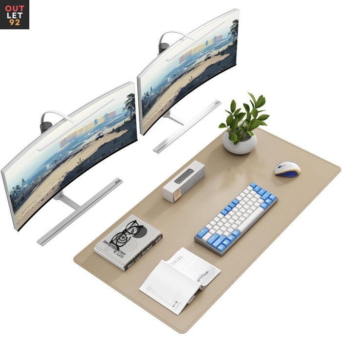 Lauamatt, kõrgekvaliteediline kunstnahk, 100x50 cm, beež