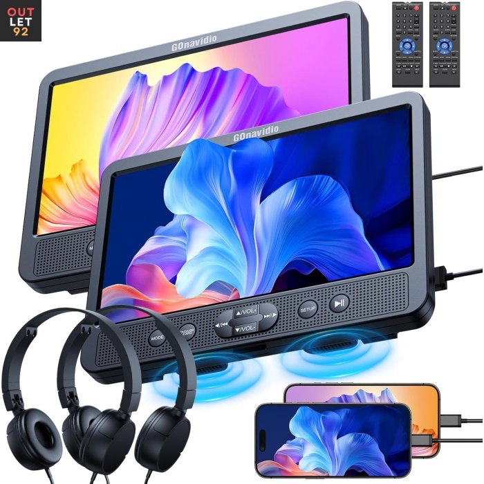 Auto DVD mängija, 2 monitori, HDMI