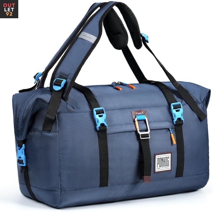 Spordikott, 2-ühes kandmisvõimalused, Polüester, Sinine, 40L