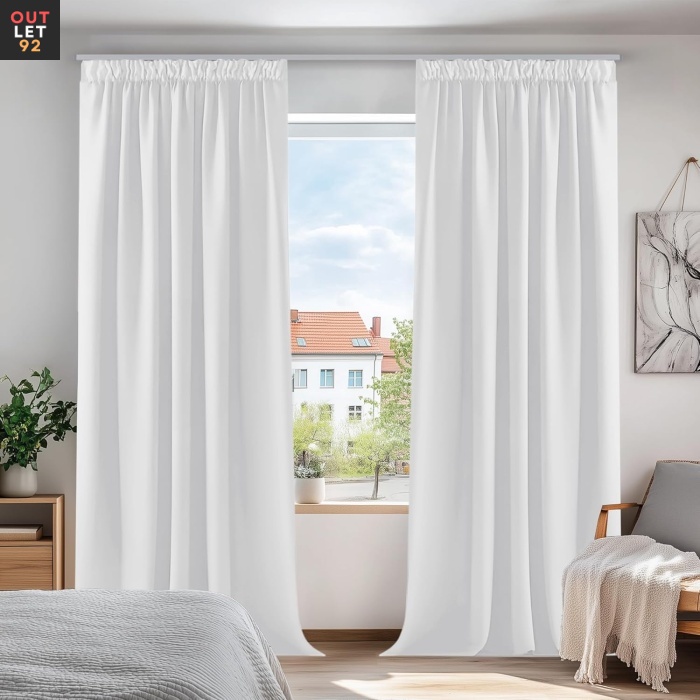Pimendavad termokardinad 210x140 cm, krookepaelaga, helehall, 2tk