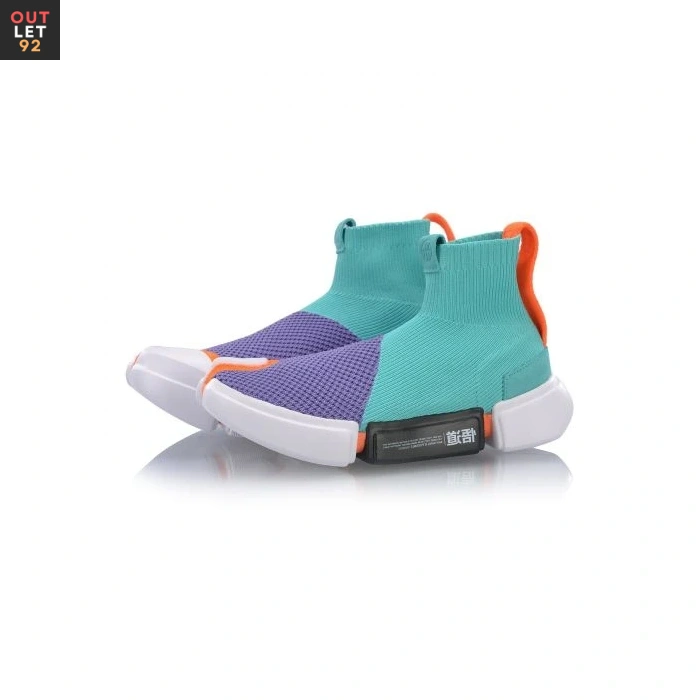 Li-Ning korvpallijalatsid naistele, hingavad, lilla/roheline/valge