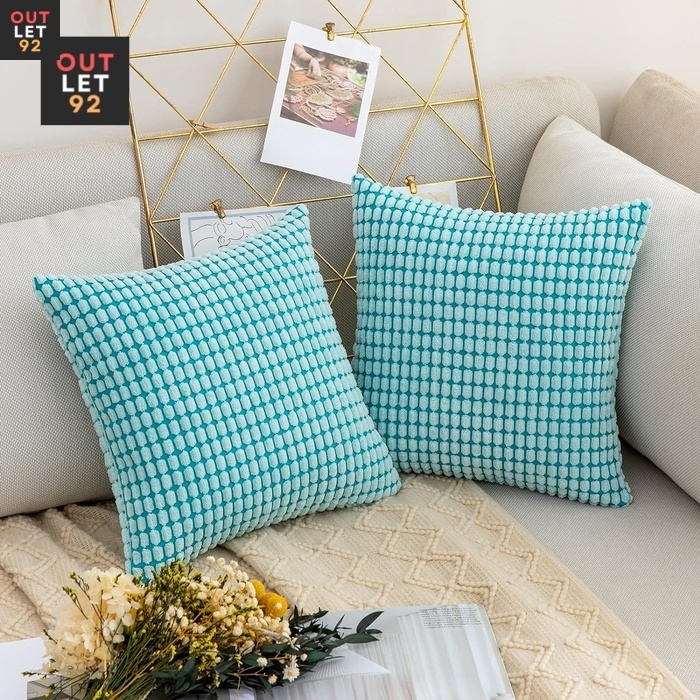 MIULEE padjapüürid 35x35cm, 3D, 2tk, helesinised