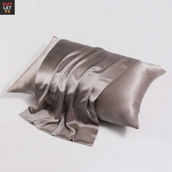 100% Mulberry siidist padjapüür 51x66cm, 22 momme,  hallikas pruun