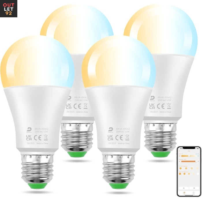 Nutikas E27 LED pirn 12W 1300lm 2700K 6000K valge