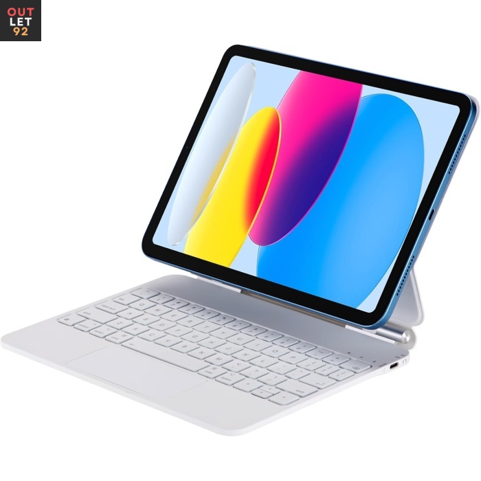 iPad klaviatuuriga kaitseümbris puuteplaadi ja taustvalgustusega