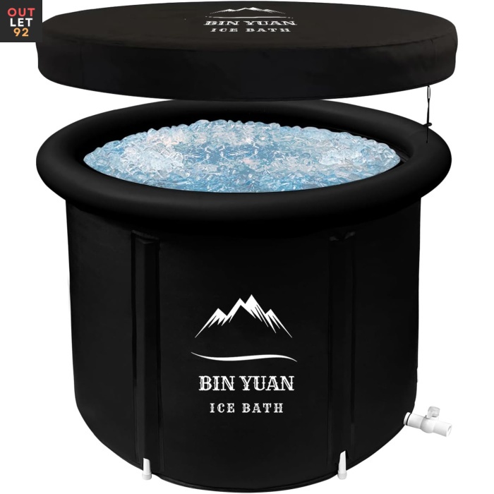 B&Y jäävann kaanega kaasaskantav 90 cm läbimõõt 480 l must